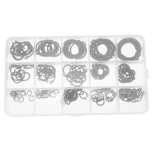 OSOLADY 175Stücke Teiliges Snap Ring Sortiment Externe Halteklammern aus Stahl für Reparaturen für DIY Projekte Korrosionsbeständig Langlebig OSOLADY 175Stücke Teiliges Snap Ring Sortiment Externe Halteklammern aus Stahl für Reparaturen für DIY Projekte Korrosionsbeständig Langlebig von OSOLADY