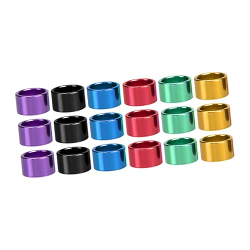 OSOLADY 18 Stück Teiliges Aluminium Tauben Fußring Bunte Vogelbeine Bänder Wiederverwendbare Erkennungsringe für Tauben und Kleine Geflügelarten Langlebig und Sicher Zufällige Farbe von OSOLADY