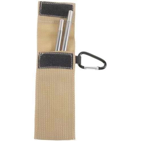 OSOLADY 1Paar Tragbare Essstäbchen und Holz Faltbar Rutschfest Spülmaschinenfest für Camping und Reisen Hygienisches Besteck für Alltag von OSOLADY