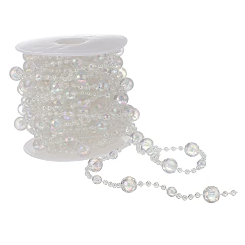 OSOLADY 1Rolle Perlenstrang für DIY Dekoration Fliegende Untertasse Geeignet für Hochzeiten Partys und Weihnachtsdeko Leicht und Langlebig OSOLADY 1Rolle Perlenstrang für DIY Dekoration Fliegende Untertasse Geeignet für Hochzeiten Partys und Weihnachtsdeko Leicht und Langlebig von OSOLADY