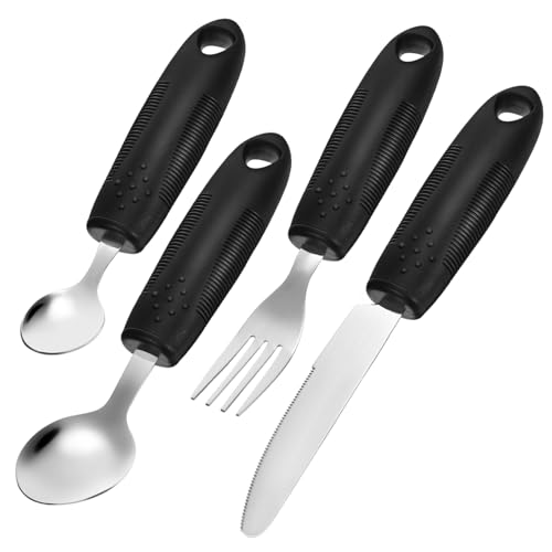 OSOLADY 1Satz Adaptive Essutensilien für Senioren Gewichtete Löffel Gabeln mit Ergonomischen Griffen Design für Patienten mit Handzittern Teiliges OSOLADY 1Satz Adaptive Essutensilien für Senioren Gewichtete Löffel Gabeln mit Ergonomischen Griffen Design für Patienten mit Handzittern Teiliges von OSOLADY