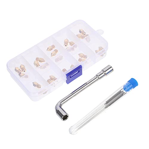 OSOLADY 1Satz Druckerdüsen Set Messingdüsen mit Reinigungsnadeln Teiliges Kit für Drucker Langlebig und Kompatibel für Effizienten Einsatz bei OSOLADY 1Satz Druckerdüsen Set Messingdüsen mit Reinigungsnadeln Teiliges Kit für Drucker Langlebig und Kompatibel für Effizienten Einsatz bei von OSOLADY