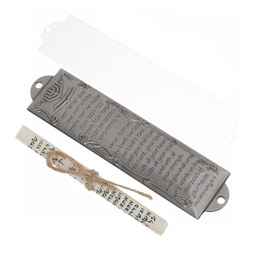 OSOLADY 1Satz Metall Mezuzah Dekoration mit Schriftrolle Alte Silberfarbe Religiöses für Tür Vielseitige Verwendung für Zuhause und Rituale OSOLADY 1Satz Metall Mezuzah Dekoration mit Schriftrolle Alte Silberfarbe Religiöses für Tür Vielseitige Verwendung für Zuhause und Rituale von OSOLADY