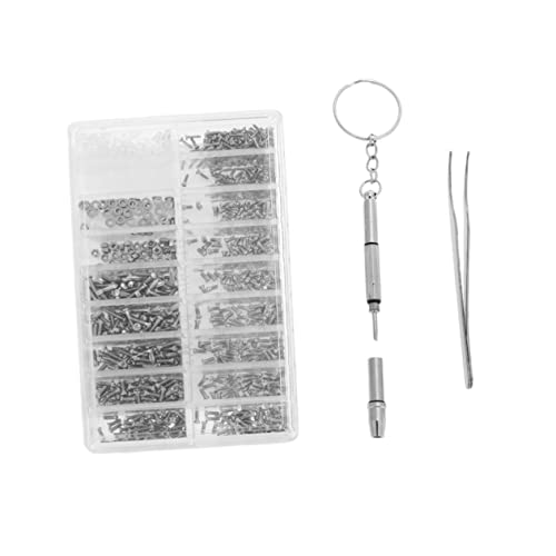 OSOLADY 1Satz Mini Schraubensatz aus Teiliges für Brillen Uhren und Schraubendreher und Pinzette Rostbeständig und Langlebig OSOLADY 1Satz Mini Schraubensatz aus Teiliges für Brillen Uhren und Schraubendreher und Pinzette Rostbeständig und Langlebig von OSOLADY
