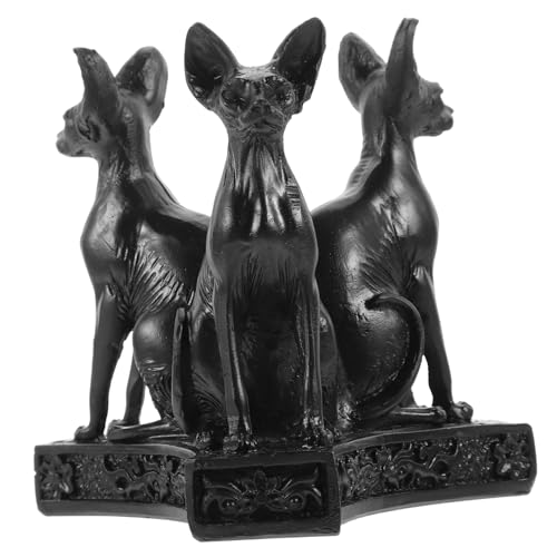 OSOLADY 1Stück Ägyptische Katzenstatue aus Harz mit Kristallkugel Basis Halter Handgefertigte Bastet Dekoration Umweltfreundliches Resin Mystisches für Kulturinteressierte OSOLADY 1Stück Ägyptische Katzenstatue aus Harz mit Kristallkugel Basis Halter Handgefertigte Bastet Dekoration Umweltfreundliches Resin Mystisches für Kulturinteressierte von OSOLADY