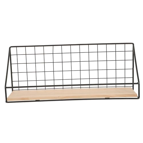 OSOLADY Bücherregal Hängendes Wandregal 1Stück Metallregal für Kleinteile Robustes und Stilvolles Aufbewahrungsregal für Wohnzimmer Schlafzimmer Büro und von OSOLADY