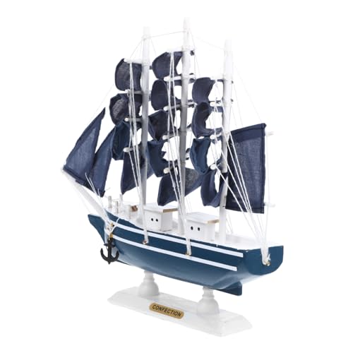 OSOLADY 1Stück Retro Holz Segelschiff Modell Nautische Dekoration für Zuhause Büro Verarbeitung für Besondere Anlässe und Küstenthemen von OSOLADY