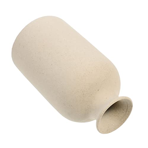 OSOLADY 1Stück Vintage Keramikvase Mattierte Runde Vase für Stilvolle Desktop Dekoration Geeignet für Zuhause Büro und Gastronomie für Blumenarrangements von OSOLADY