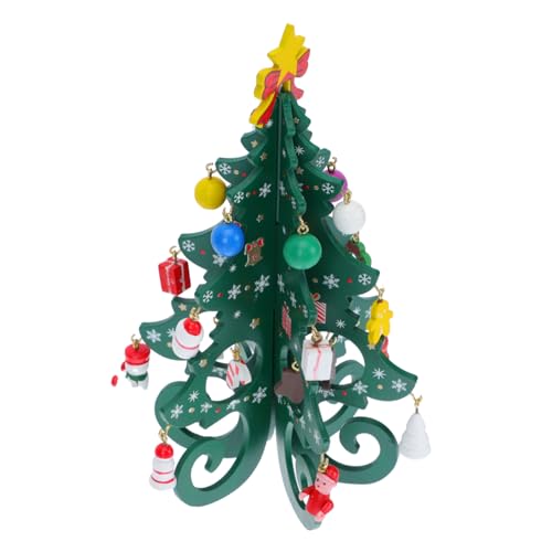 OSOLADY 6-teiliges Weihnachtsbaum-Set Aus Holz Schreibtisch- -Set Für Kinder Und Heimdekorationen von OSOLADY