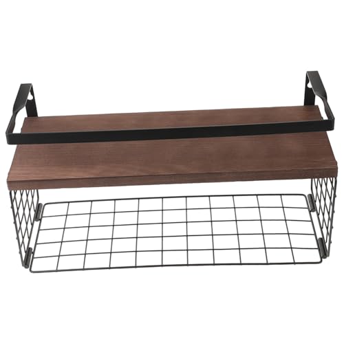 OSOLADY 1stück Holz Wandregal Mit Handtuchhalter Rustikales Badezimmerregal Für Handtücher Und Kleine Gegenstände Wandmontage Stabiler Holz-Metall- Platzsparend Vintage Stil OSOLADY 1stück Holz Wandregal Mit Handtuchhalter Rustikales Badezimmerregal Für Handtücher Und Kleine Gegenstände Wandmontage Stabiler Holz-Metall- Platzsparend Vintage Stil von OSOLADY