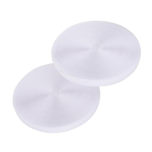 OSOLADY 2 Rollen Kabelbinder aus Nylon Wiederverwendbare Kabelorganisation für Computer Lautsprecher Elektronik Weiß für Zuhause Büro von OSOLADY