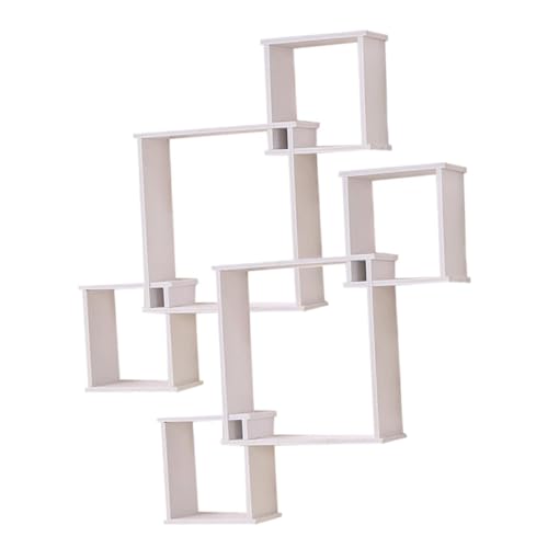 OSOLADY 2 Sätze Wandregal aus Schwebendes Regal für Schlafzimmer und Wohnzimmer Teiliges Rustikales Design für Fotos und Dekoration Vielseitig Einsetzbar und Sicher der Anwendung von OSOLADY