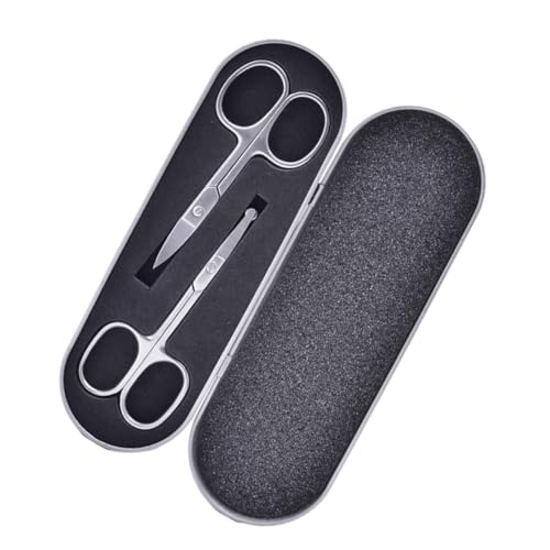 OSOLADY 2 Stück Augenbrauenschneider Nasenhaarschneider Sichere Präzise Scheren für Augenbrauen und Nasenhaare Ergonomisch und Benutzerfreundlich OSOLADY 2 Stück Augenbrauenschneider Nasenhaarschneider Sichere Präzise Scheren für Augenbrauen und Nasenhaare Ergonomisch und Benutzerfreundlich von OSOLADY