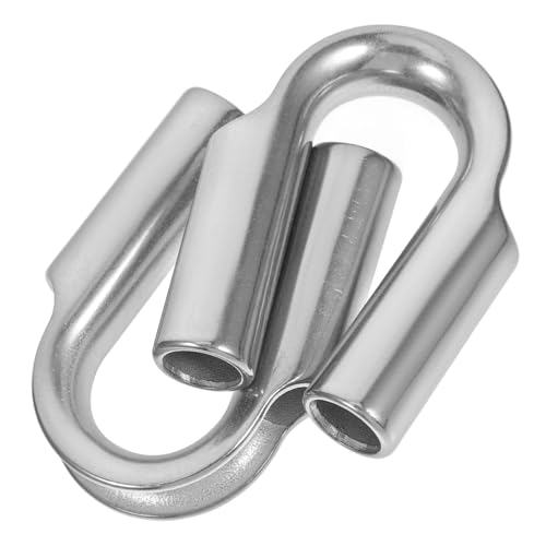 OSOLADY 2 Stück Edelstahl Drahtseilklemme Robustes Edelstahl Schutzrohr mit Dreieckiger Verstärkung Korrosionsbeständige Seilschelle für Drahtseilspanner und Kabelbefestigung OSOLADY 2 Stück Edelstahl Drahtseilklemme Robustes Edelstahl Schutzrohr mit Dreieckiger Verstärkung Korrosionsbeständige Seilschelle für Drahtseilspanner und Kabelbefestigung von OSOLADY