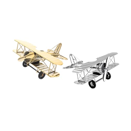 OSOLADY 2 Stück Flugzeugmodell Modellbausätze Schreibtischspielzeug Gadgets Ebene Auto Flugzeugförmiges Vintage-Flugzeug- Vintage Flugzeugdekor Retro-Flugzeuge Wohnkultur Eisen OSOLADY 2 Stück Flugzeugmodell Modellbausätze Schreibtischspielzeug Gadgets Ebene Auto Flugzeugförmiges Vintage-Flugzeug- Vintage Flugzeugdekor Retro-Flugzeuge Wohnkultur Eisen von OSOLADY