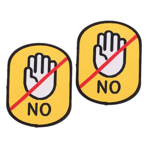 OSOLADY 2 Stück Haustier Sozialidentifikationsaufkleber „Don'T Touch“ Patch Für Die Leine Personalisiertes Hundeleinen Hülsen Hundemarken Schild „Dont Touch“ Patch Für Haustiere von OSOLADY