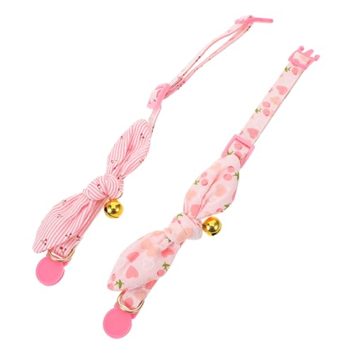 OSOLADY 2stücke Hundehalsband Mit Glöckchenanhänger Verstellbares Welpenhalsband Aus Strapazierfähigem Material Süßes Haustierschmuck Kleine Hunde Leicht Zu Reinigen Für Tägliche OSOLADY 2stücke Hundehalsband Mit Glöckchenanhänger Verstellbares Welpenhalsband Aus Strapazierfähigem Material Süßes Haustierschmuck Kleine Hunde Leicht Zu Reinigen Für Tägliche von OSOLADY