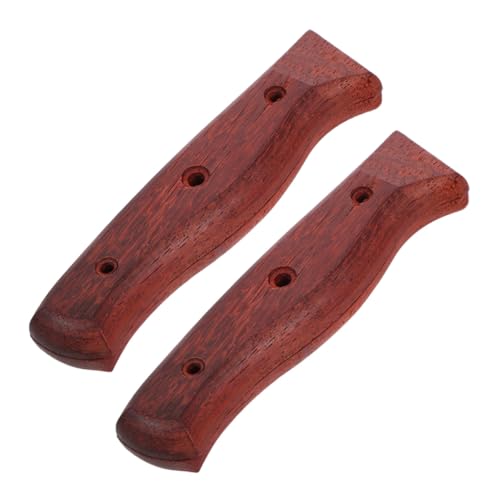 OSOLADY 2 Stück Holzgriff Ersatz für Küchenmesser Ergonomischer Rutschfester Messergriff aus Robustem Holz für Präzises Schneiden Komfortable Reparaturgriffe für Outdoor Camping und Küche von OSOLADY