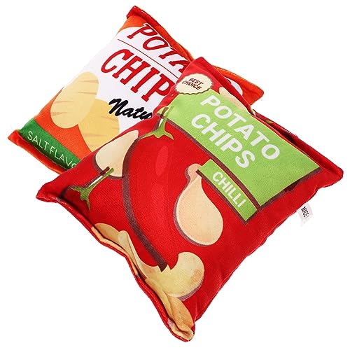 OSOLADY 2 Stück Interaktives Kauspielzeug für Welpen Geräuschaktiv und Reißfest mit Kartoffelchips Design Beißfest Zahnreinigend Waschbar für Kleine Hunde zur Beschäftigung und Zahnpflege OSOLADY 2 Stück Interaktives Kauspielzeug für Welpen Geräuschaktiv und Reißfest mit Kartoffelchips Design Beißfest Zahnreinigend Waschbar für Kleine Hunde zur Beschäftigung und Zahnpflege von OSOLADY