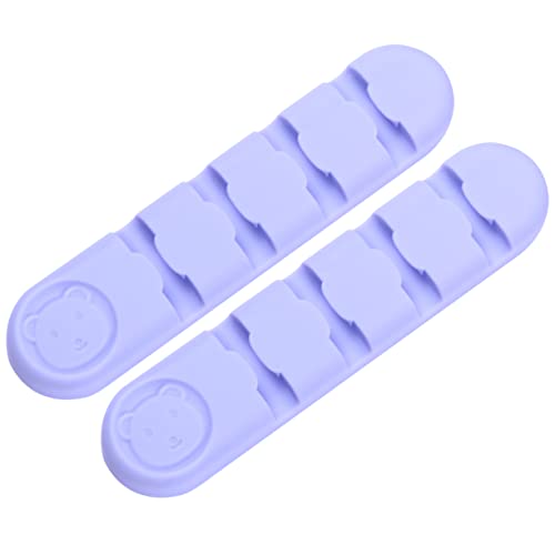 OSOLADY 2 Stück Kabel Organizer Feste Kabelführungsschale Violette Halter Selbstklebende Kabel Schreibtisch Clips Selbstklebende Kabel Organizer Büro Kabel Clips Für Schreibtisch von OSOLADY