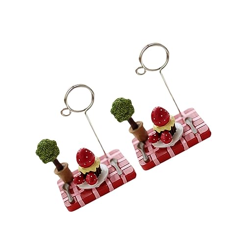 OSOLADY 2 Stück Mini Erdbeer Foto Clips Kreative Bonsai Notizhalter aus Resin für Home Desktop Fotohalter Nachrichten und Papierclips OSOLADY 2 Stück Mini Erdbeer Foto Clips Kreative Bonsai Notizhalter aus Resin für Home Desktop Fotohalter Nachrichten und Papierclips von OSOLADY