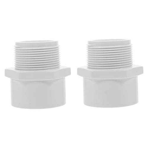 OSOLADY 2 Stück PVC Verbindungsmuffe Außengewinde Adapter Hochwertige PVC Rohrverschraubung für Sanitärinstallationen Geeignet für Heim und Industrieanwendungen OSOLADY 2 Stück PVC Verbindungsmuffe Außengewinde Adapter Hochwertige PVC Rohrverschraubung für Sanitärinstallationen Geeignet für Heim und Industrieanwendungen von OSOLADY