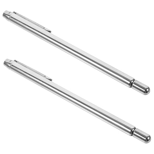 OSOLADY 2 Stück Sondenstab Leistung Zelt Tragbar Led Lichter Zeiger Vorspeisen Stange Anlasser Wiederaufladbar Laterne Feuerstein Berühren Blackout Rostfreier Stahl Silver OSOLADY 2 Stück Sondenstab Leistung Zelt Tragbar Led Lichter Zeiger Vorspeisen Stange Anlasser Wiederaufladbar Laterne Feuerstein Berühren Blackout Rostfreier Stahl Silver von OSOLADY