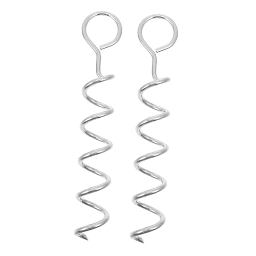 OSOLADY 2 Stück Spiral Bodenanker für Hunde Verstärkter Runder Erdanker mit Griff Tragbarer Haustier Bodenpfahl für Outdoor und Camping Geeignet für Große und Mittelgroße Hunde OSOLADY 2 Stück Spiral Bodenanker für Hunde Verstärkter Runder Erdanker mit Griff Tragbarer Haustier Bodenpfahl für Outdoor und Camping Geeignet für Große und Mittelgroße Hunde von OSOLADY