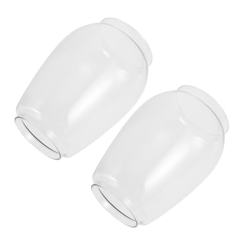 OSOLADY 2 Stück Teiliges Glas lampenschirme Klar Robust Vintage Ersatzteile für Petroleum Kerosinlampen für Outdoor camping Zuverlässige Beleuchtung von OSOLADY