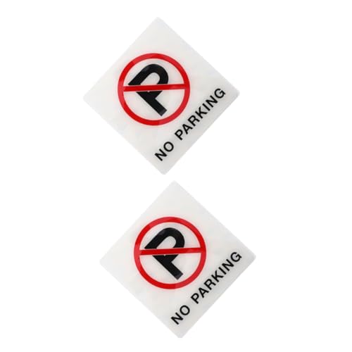 OSOLADY 2 Stück Teiliges No Parking Aufkleber Reflektierend Selbstklebend ohne Montage für Einfahrten Straßen Wohn Gewerbegebiete Klare Parkverbot warnung Vielseitig Einsetzbar Erhöhte von OSOLADY