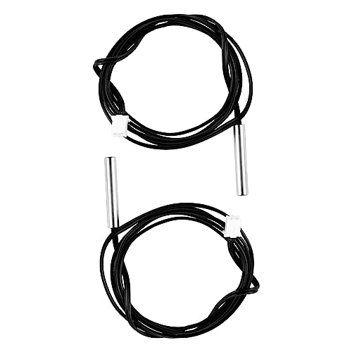 OSOLADY 2 Stück Teiliges Ntc Temperaturfühler Kabel Thermistor Temperatursensor mit Kupfergehäuse für Heizungs Klima und Aquarienüberwachung von OSOLADY