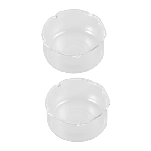 OSOLADY 2stücke Transparente Glasvase Für Hydroponikpflanzen Dekoratives Terrarium Für Lotus Und Kleine Aquarien Für Home Office Tischdekoration Und Mikrolandschaften von OSOLADY
