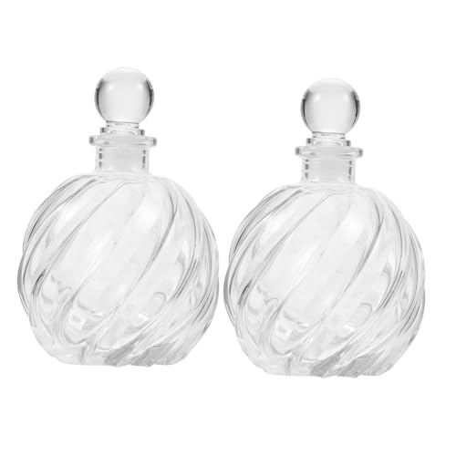 OSOLADY 2 Stücke Glas Diffusor Flaschen Ätherische Ölgläser Leere Nachfüllbare Flaschen von OSOLADY