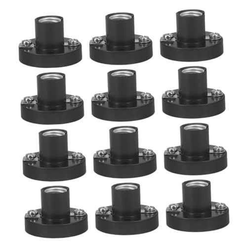 OSOLADY 20 Pcs Kunststoff Lichtperlen Lampenbasen Kleiner Schrauben Lichthöhle DIY Runde Basis -glühbirnenhalter Für Physikalische Experimente Schaltkreisprojekte von OSOLADY