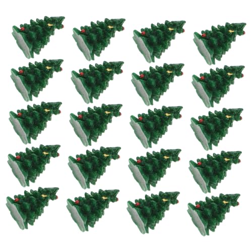 OSOLADY 20 Stücke Dekorative Weihnachtsbaum Geformt Charms Kopfschmuck Handwerk Charm DIY Telefon Charme von OSOLADY