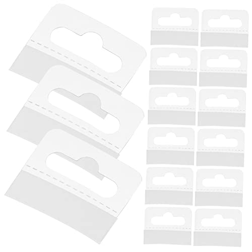 OSOLADY 200 Stücke Selbstklebende Transparente Display Haken für Einzelhandel PVC Klebehaken zum Aufhängen von Produkten Mehrzweck Aufhängelaschen Robust und Praktisch von OSOLADY