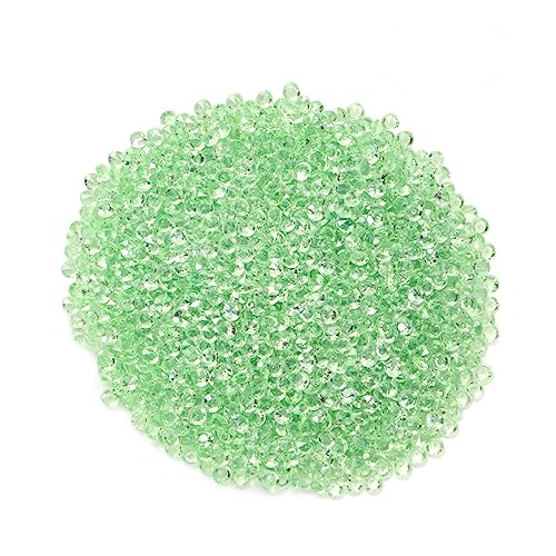 OSOLADY 2000 STK Acrylkristall Edelsteine Kleine Blumenvasen Dekorationen Streukristalle Am Hochzeitstisch Streuung Auf Dem Hochzeitstisch Tischdekoration Steine ​​für Vasen Green von OSOLADY
