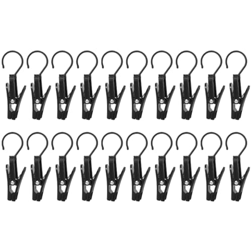 OSOLADY 20Stücke Drehbare Kleiderhaken Clips Multifunktionale Wäscheklammern für Handtücher Vorhänge und Kleidung Platzsparendes Design für Zuhause und Unterwegs OSOLADY 20Stücke Drehbare Kleiderhaken Clips Multifunktionale Wäscheklammern für Handtücher Vorhänge und Kleidung Platzsparendes Design für Zuhause und Unterwegs von OSOLADY