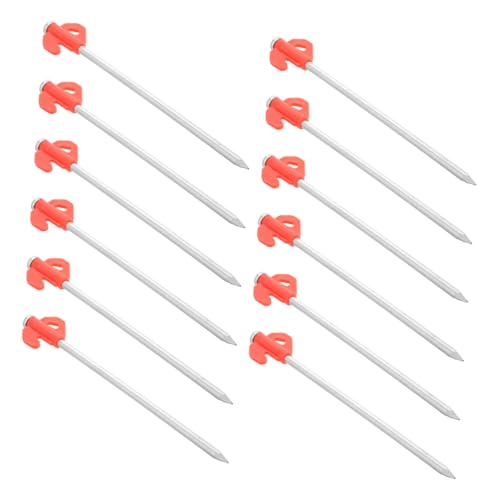 OSOLADY 20Stücke Robuste Metall Erdnägel Winddichte Zeltheringe für Camping Outdoor Aktivitäten Fluoreszierende Nägel Leuchtendem Kompakt und Tragbar OSOLADY 20Stücke Robuste Metall Erdnägel Winddichte Zeltheringe für Camping Outdoor Aktivitäten Fluoreszierende Nägel Leuchtendem Kompakt und Tragbar von OSOLADY