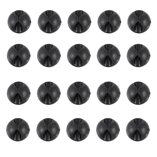 OSOLADY 20Stücke Selbstklebende Kabelclips für PC Desktop USB Kabel Organizer Starke Haftung zur Kabelbefestigung Organisation von OSOLADY