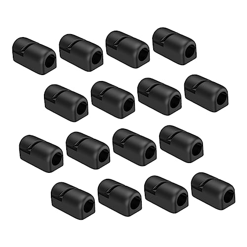 OSOLADY 20Stücke Silikon Kabel Organizer Clips Selbstklebende Kabelklemmen für Effektives Kabelmanagement für Desktop USB Ladegeräte PC und Büroanwendungen Schwarz OSOLADY 20Stücke Silikon Kabel Organizer Clips Selbstklebende Kabelklemmen für Effektives Kabelmanagement für Desktop USB Ladegeräte PC und Büroanwendungen Schwarz von OSOLADY