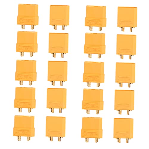 OSOLADY 20Stücke Stecker für Modellflugzeuge Hochwertige Stecker Buchse mit Hoher Leitfähigkeit und Flammschutz für Kabelreparaturen und Rc Anwendungen von OSOLADY