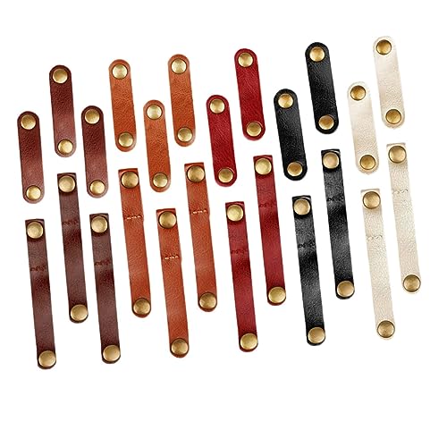 OSOLADY 24 Stück Teiliges Leder Kabelbinder Handgefertigte Kabelorganisatoren für Ohrhörer USB Kabel mit Druckknopfdesign Leicht Erhältlich OSOLADY 24 Stück Teiliges Leder Kabelbinder Handgefertigte Kabelorganisatoren für Ohrhörer USB Kabel mit Druckknopfdesign Leicht Erhältlich von OSOLADY