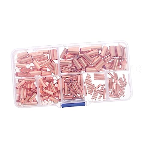 OSOLADY 250Stücke Kupfer Crimpkabelstecker Isolierte Aderendhülsen für Drahtverbindungen Robuste und Langlebige Klemmen für Automobile und Haushaltsgeräte OSOLADY 250Stücke Kupfer Crimpkabelstecker Isolierte Aderendhülsen für Drahtverbindungen Robuste und Langlebige Klemmen für Automobile und Haushaltsgeräte von OSOLADY