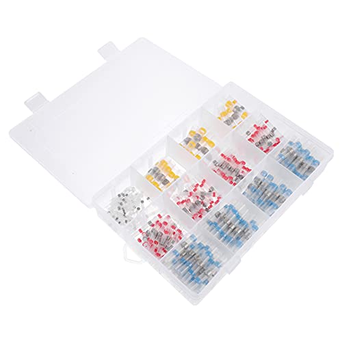 OSOLADY 250Stücke Wasserdichte Lötverbindungen Heat Shrink Drahtsteckverbinder für Autos Boote Outdoor Anwendungen mit Aufbewahrungsbox Isolierte Elektrische Steckverbinder OSOLADY 250Stücke Wasserdichte Lötverbindungen Heat Shrink Drahtsteckverbinder für Autos Boote Outdoor Anwendungen mit Aufbewahrungsbox Isolierte Elektrische Steckverbinder von OSOLADY