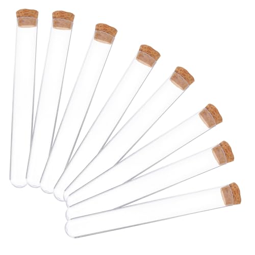 OSOLADY 25Stücke Kleine Probenröhrchen mit Korkstopfen Testgläser für Flüssigkeiten Leicht Auslaufsicher für Reisen Lagerung und Probenentnahme OSOLADY 25Stücke Kleine Probenröhrchen mit Korkstopfen Testgläser für Flüssigkeiten Leicht Auslaufsicher für Reisen Lagerung und Probenentnahme von OSOLADY