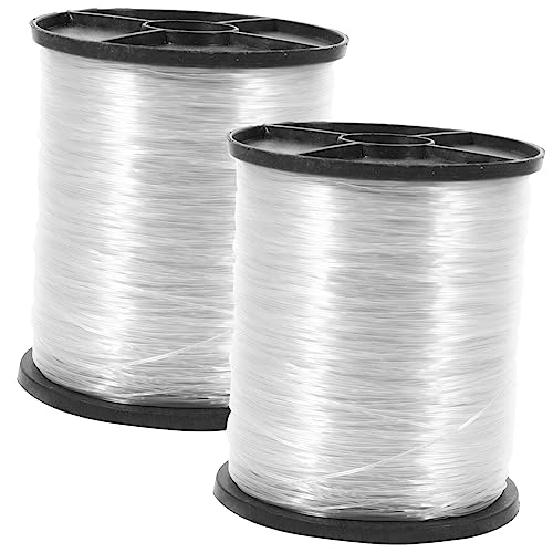 OSOLADY 2Rollen Unsichtbarer Hängedraht Transparent für Dekoration und Baustellen für Einfädeln Anhängerdraht und Vielseitige Anwendungen OSOLADY 2Rollen Unsichtbarer Hängedraht Transparent für Dekoration und Baustellen für Einfädeln Anhängerdraht und Vielseitige Anwendungen von OSOLADY