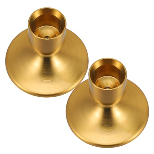 OSOLADY 2St Kerzenhalter kerzenständer Dekoration Goldfarbe elegant Tischdeko Teelichter Duftkerzen Retro Lampe LED kerzenlöscher kerzendochte Leuchterhalter für Spitzkerzen Eisen Golden OSOLADY 2St Kerzenhalter kerzenständer Dekoration Goldfarbe elegant Tischdeko Teelichter Duftkerzen Retro Lampe LED kerzenlöscher kerzendochte Leuchterhalter für Spitzkerzen Eisen Golden von OSOLADY