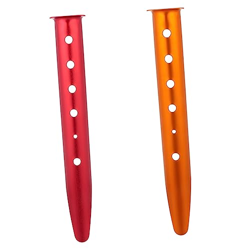OSOLADY 2Stücke Aluminium Zelt Nägel Leichte und Robuste Heringe für Camping Geeignet für Strand Sand Langlebiger Aluminiumlegierung für Zeltbefestigungen OSOLADY 2Stücke Aluminium Zelt Nägel Leichte und Robuste Heringe für Camping Geeignet für Strand Sand Langlebiger Aluminiumlegierung für Zeltbefestigungen von OSOLADY