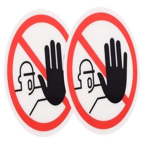 OSOLADY 2Stücke Berühren Warnaufkleber Selbstklebend Abnehmbar für Glatte Oberflächen Sicherheitszeichen zur Gefahrenabwehr Muster OSOLADY 2Stücke Berühren Warnaufkleber Selbstklebend Abnehmbar für Glatte Oberflächen Sicherheitszeichen zur Gefahrenabwehr Muster von OSOLADY